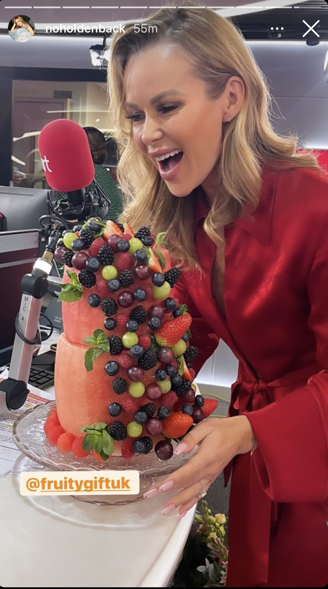 Amanda Holden Birthday Cake | Fruity Gift: Blog