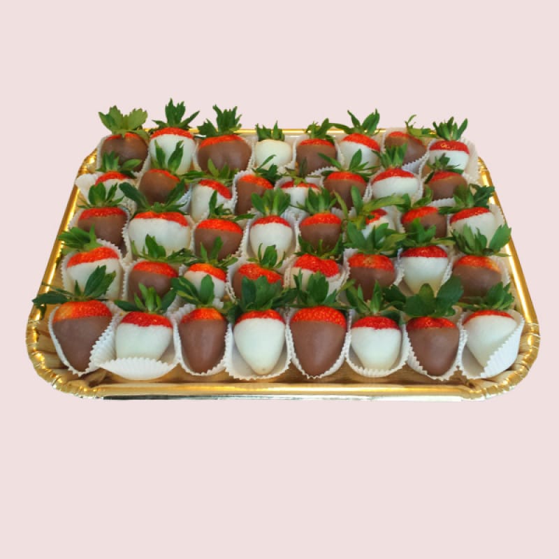 Fruity Gift Chocolate dipped strawberries tray chocolate